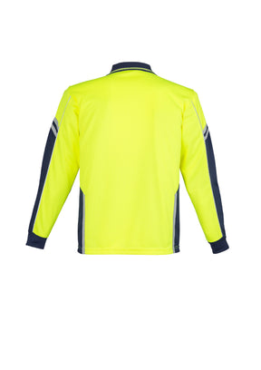 Syzmik Mens Hi Vis Squad L/S Polo ZH238
