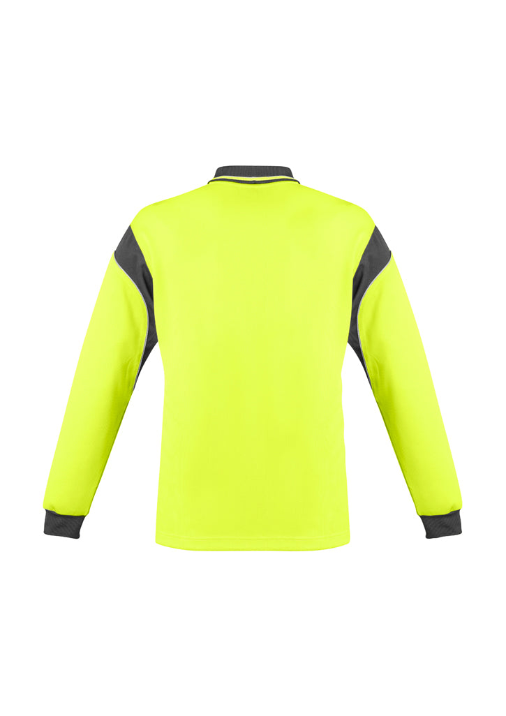 Syzmik Mens Hi Vis Aztec Polo - Long Sleeve ZH249