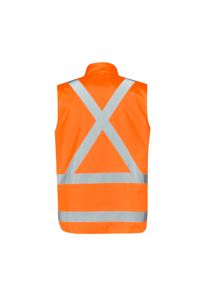 Syzmik Mens Hi Vis X Back Taped 4 in 1 Waterproof Jacket ZJ616
