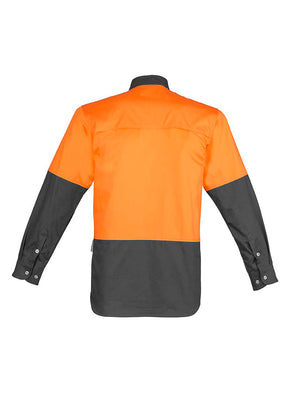 Syzmik Mens Hi Vis Spliced Industrial Shirt ZW122