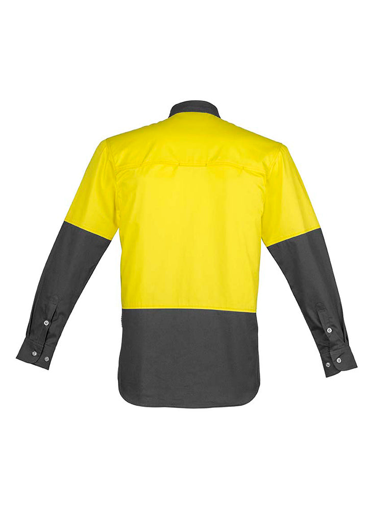 Syzmik Mens Hi Vis Spliced Industrial Shirt ZW122