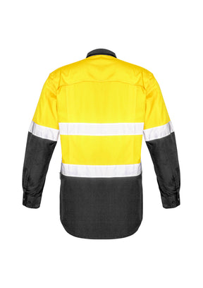 Syzmik Mens Rugged Cooling Taped Hi Vis Spliced Shirt ZW129