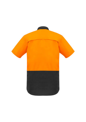 Syzmik Mens Rugged Cooling Hi Vis Spliced S/S Shirt ZW815