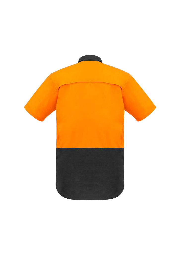 Syzmik Mens Rugged Cooling Hi Vis Spliced S/S Shirt ZW815