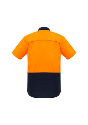 Syzmik Mens Rugged Cooling Hi Vis Spliced S/S Shirt ZW815