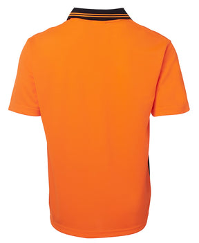 JB's Wear Hi Vis S/S Non Button Polo 6HNB