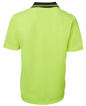 JB's Wear Hi Vis S/S Non Button Polo 6HNB