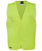 JB's Wear Hi Vis Zip Safety Vest 6HVSZ
