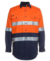 JB's Wear Hi Vis L/S (D+N) 150G Work Shirt 6DNWL