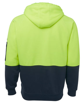 JB's Wear Hi Vis Full Zip Fleecy Hoodie 6HVH
