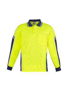 Syzmik Mens Hi Vis Squad L/S Polo ZH238