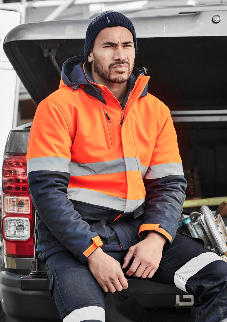 Syzmik Unisex Hi Vis Antarctic Softshell Taped Jacket ZJ553