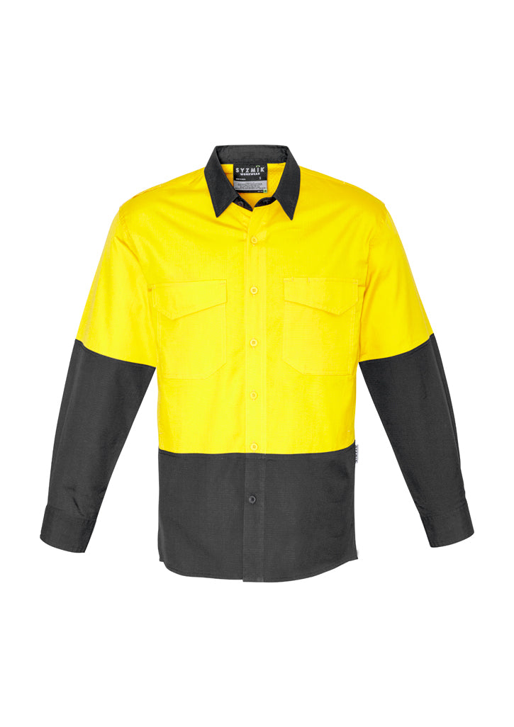 Syzmik Mens Rugged Cooling Hi Vis Spliced Shirt ZW128