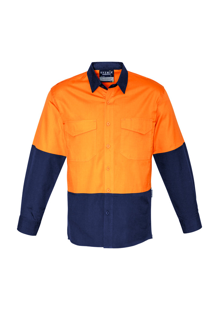 Syzmik Mens Rugged Cooling Hi Vis Spliced Shirt ZW128