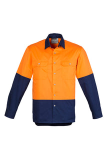 Syzmik Mens Hi Vis Spliced Industrial Shirt ZW122
