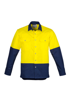 Syzmik Mens Hi Vis Spliced Industrial Shirt ZW122