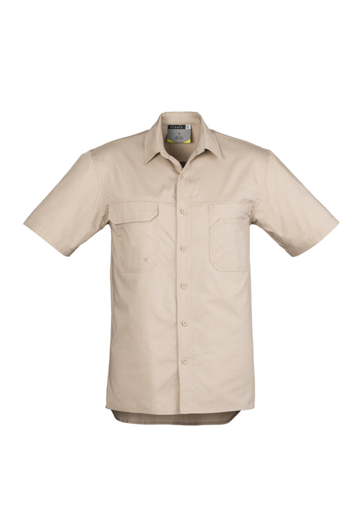 Syzmik Mens Light Weight Tradie S/S Shirt ZW120