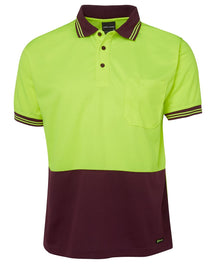 JB's Wear Hi Vis S/S Traditional Polo 6HVPS