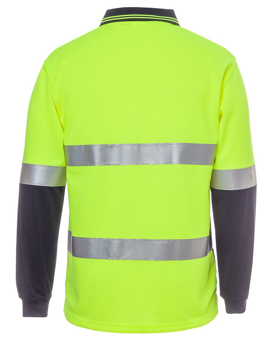 JB's Wear Hi Vis L/S (D+N) Traditional Polo 6HVSL