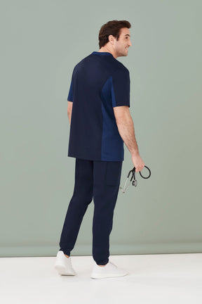 Biz Care Mens Riley Slim Leg Jogger Scrub Pant CSP042ML
