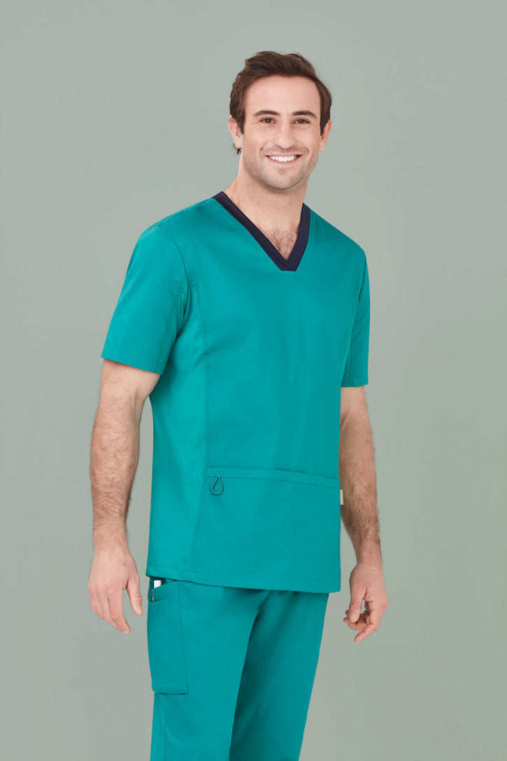 Biz Care Mens Riley V-Neck Scrub Top CST043MS