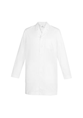 BIZ CARE MENS HOPE LONG LINE LAB COAT CC144ML